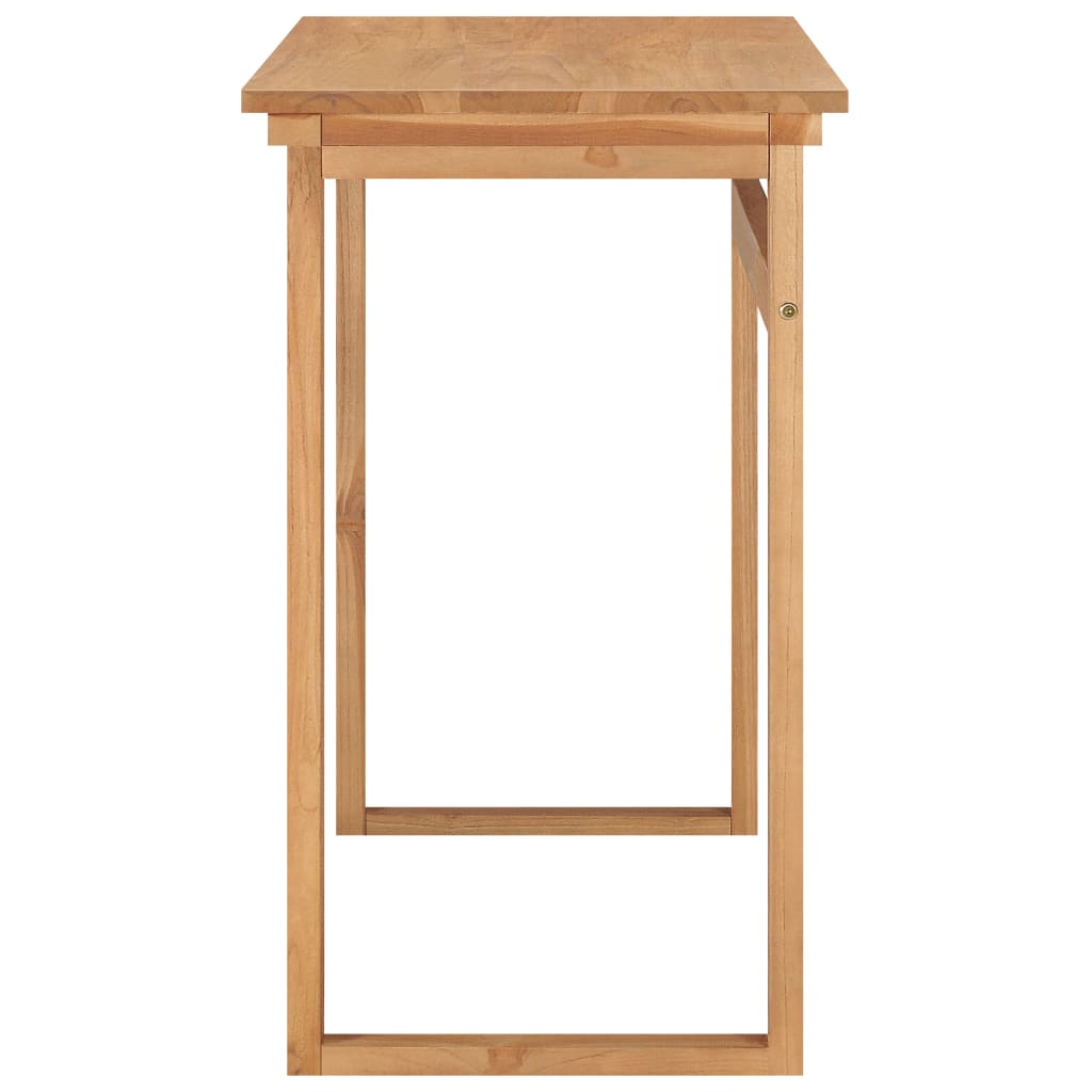 Schreibtisch 120x45x75 cm Massivholz Teak