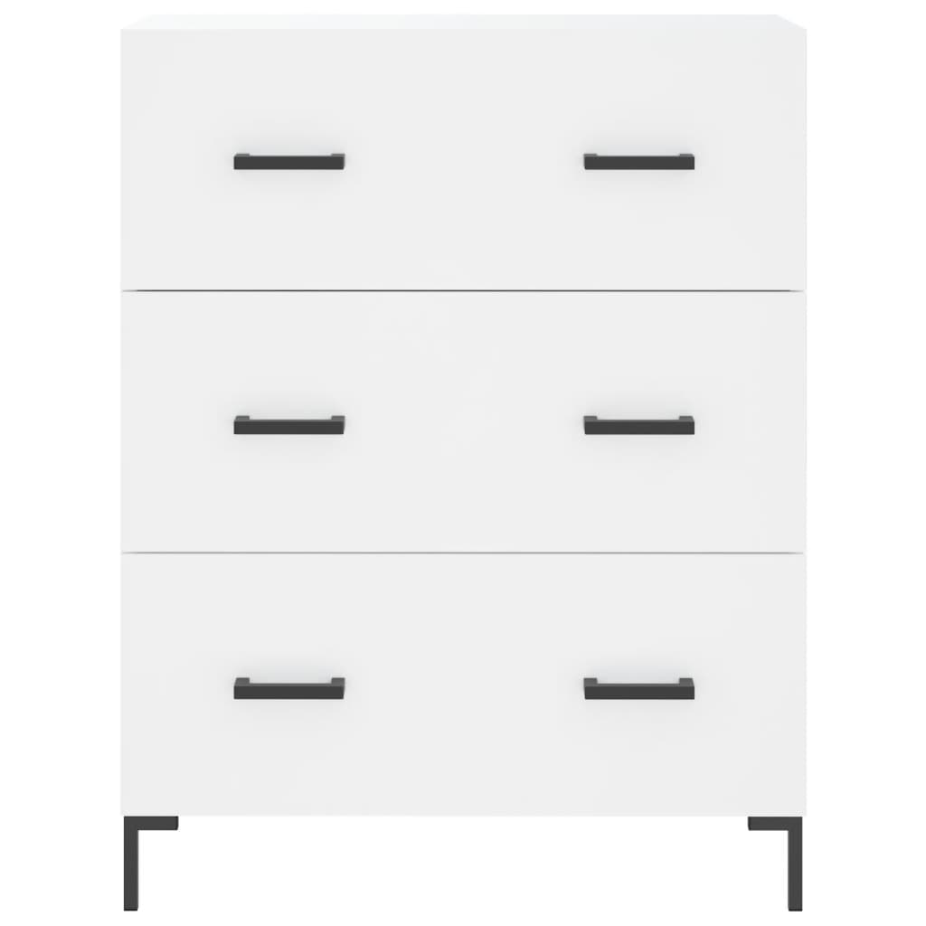 Highboard Betongrau 69,5x34x180 cm Holzwerkstoff