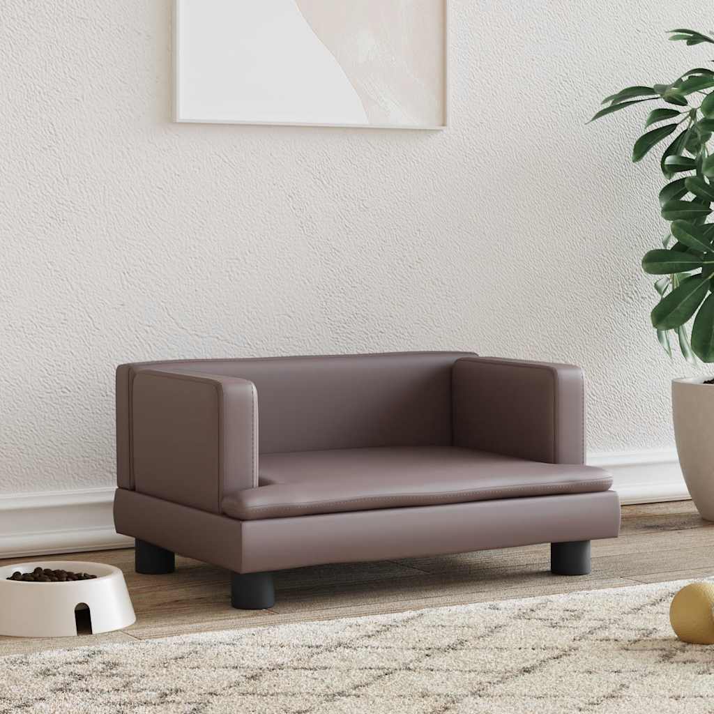 Hundebett Blau 80x45x30 cm Samt