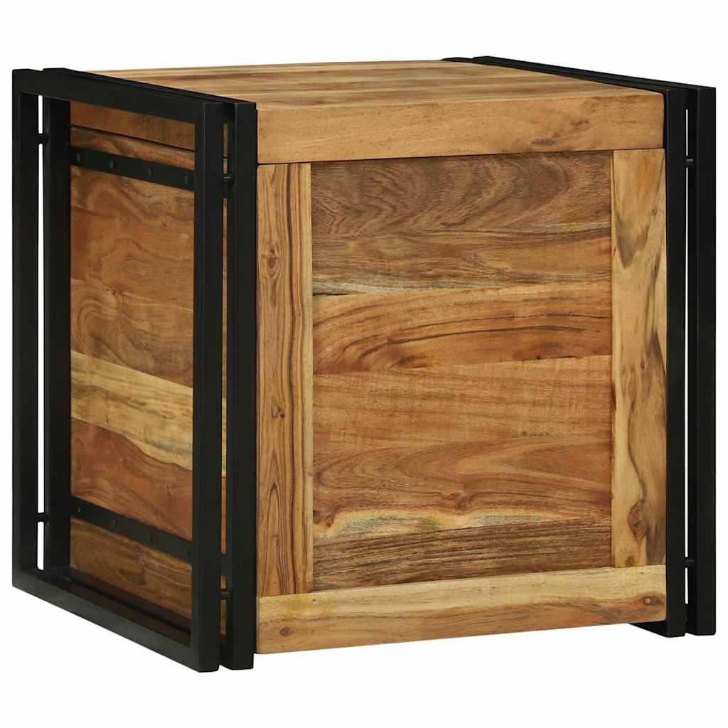 Aufbewahrungsbox 50 x 50 x 50 cm Massives upgecyceltes Holz
