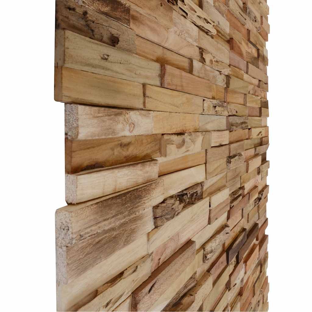 Wandplatten 10 Stk. 1,03 m² Massivholz Teak