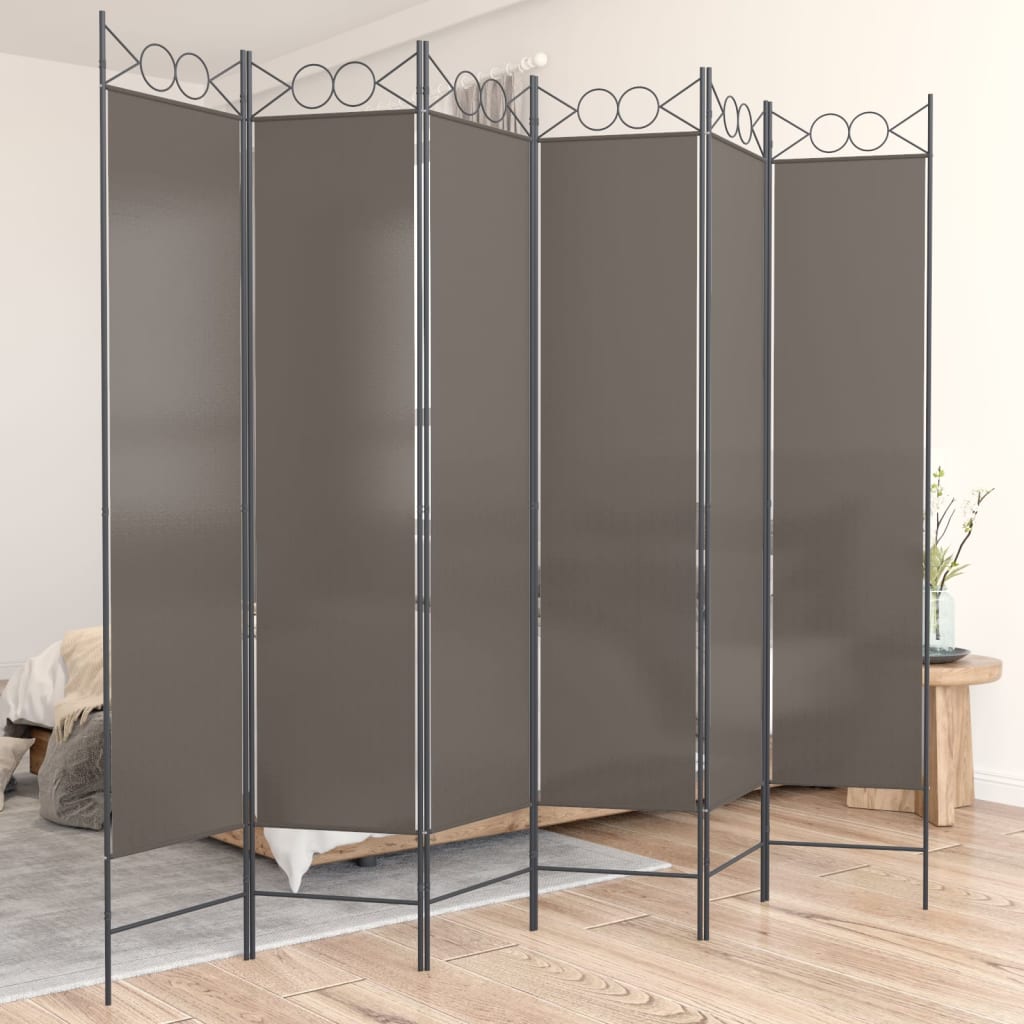 3-teiliger Raumteiler Beige 120 x 200 cm Stoff