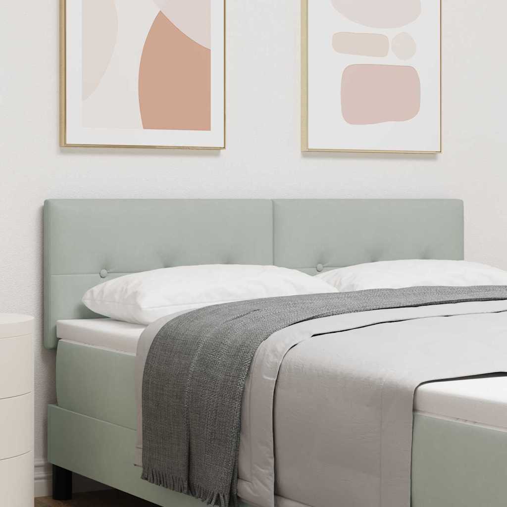 Kopfteil Hellgrau 80 cm Samt