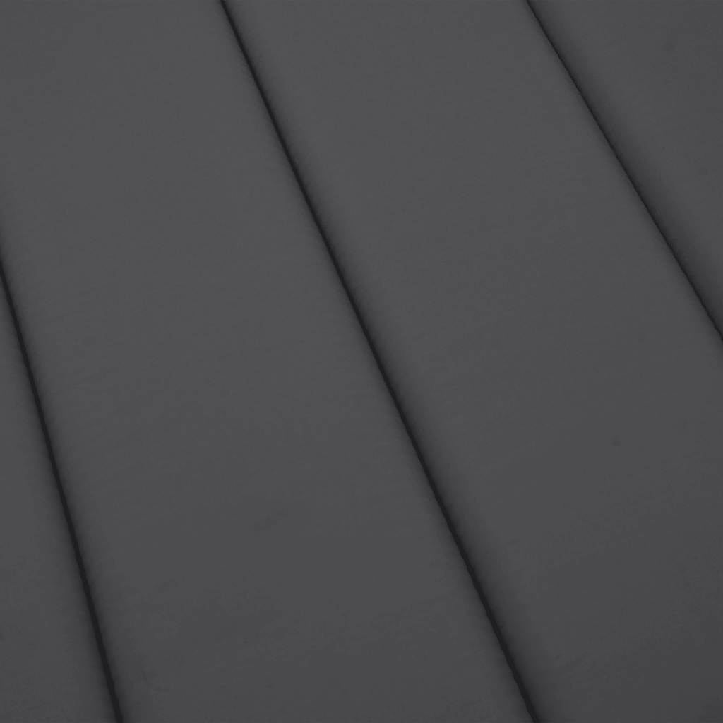 Sonnenliegen-Auflage Grau 180x60x4 cm Oxford-Gewebe