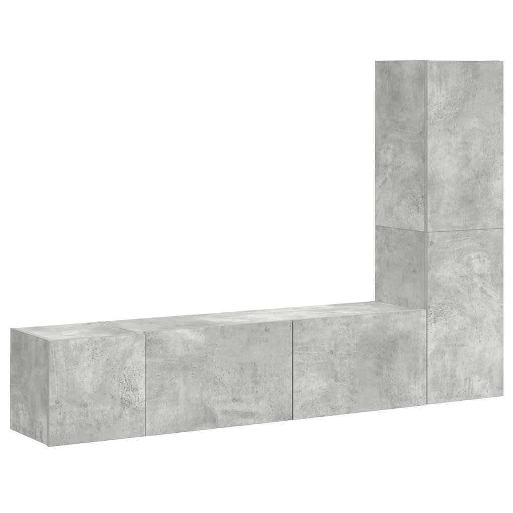 5-tlg. TV-Schrank-Set Weiß Holzwerkstoff