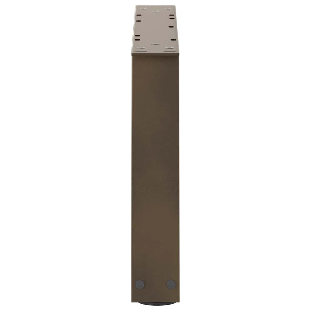 Couchtischbeine V-Form 2 Stück Schwarz 30x(30-31,3) cm Stahl
