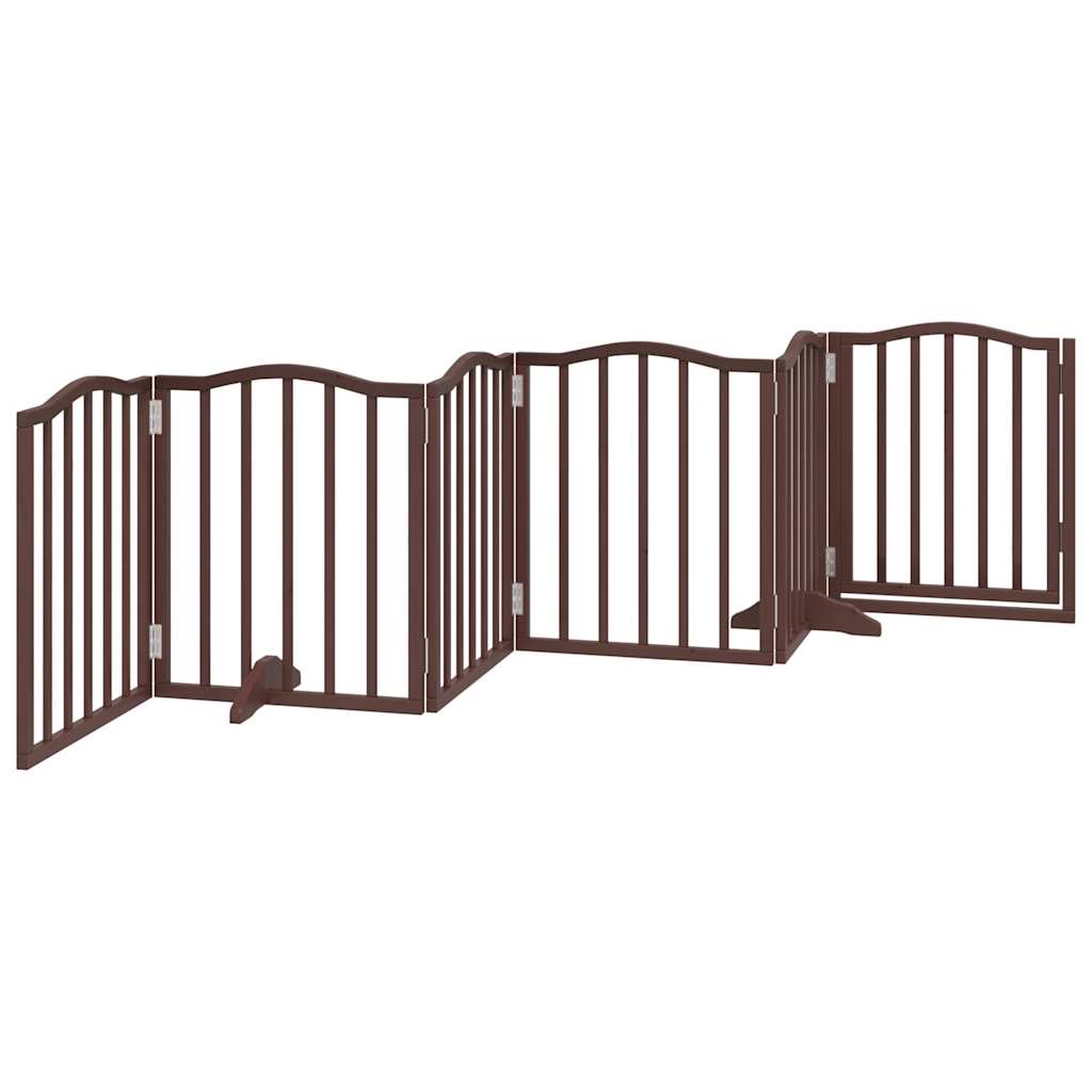 3-tlg. Hundetor Faltbar 150 cm Pappelholz