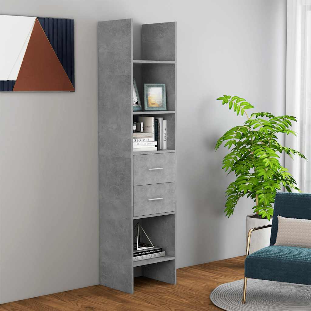 Bücherregal Weiß 40x35x180 cm Holzwerkstoff