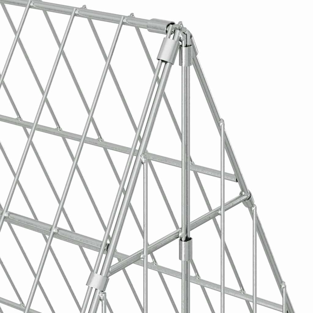 Hühnerkäfig Silber 110 x 55 x 55 cm Verzinkter Stahl