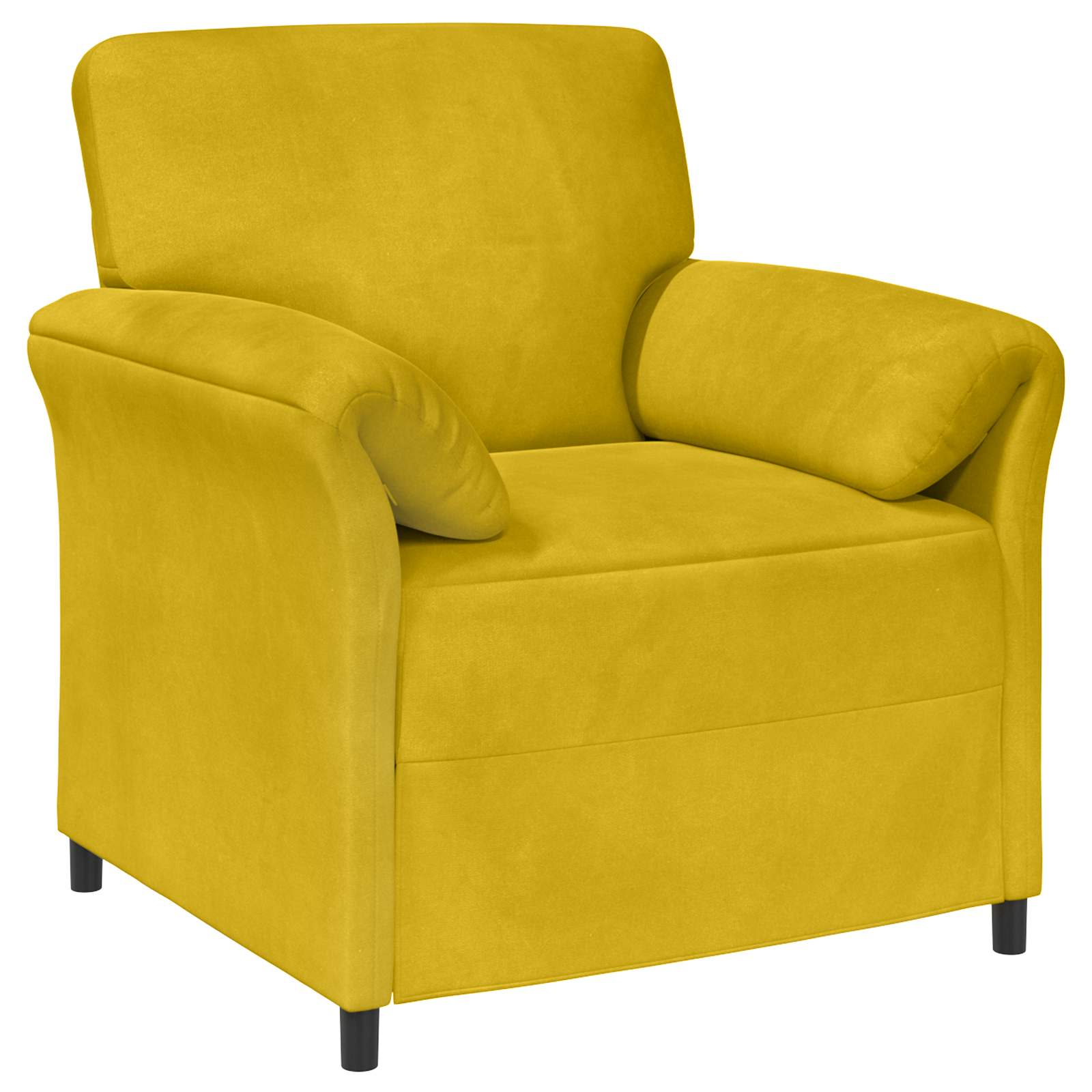 1-Sitzer Sofa Hellgrau 88 x 83 x 95 cm Samt
