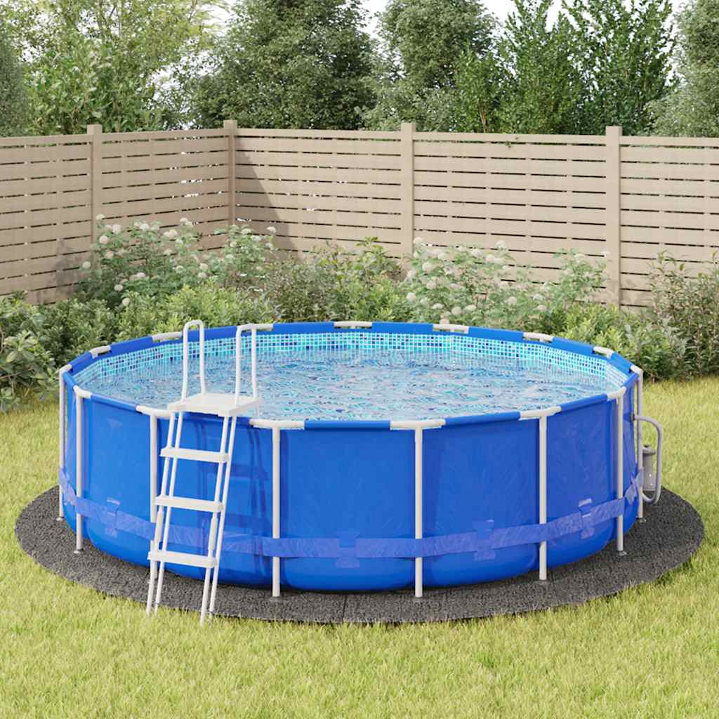 Bodenfolie für Pools Schwarz Ø 244 cm Vliesstoff