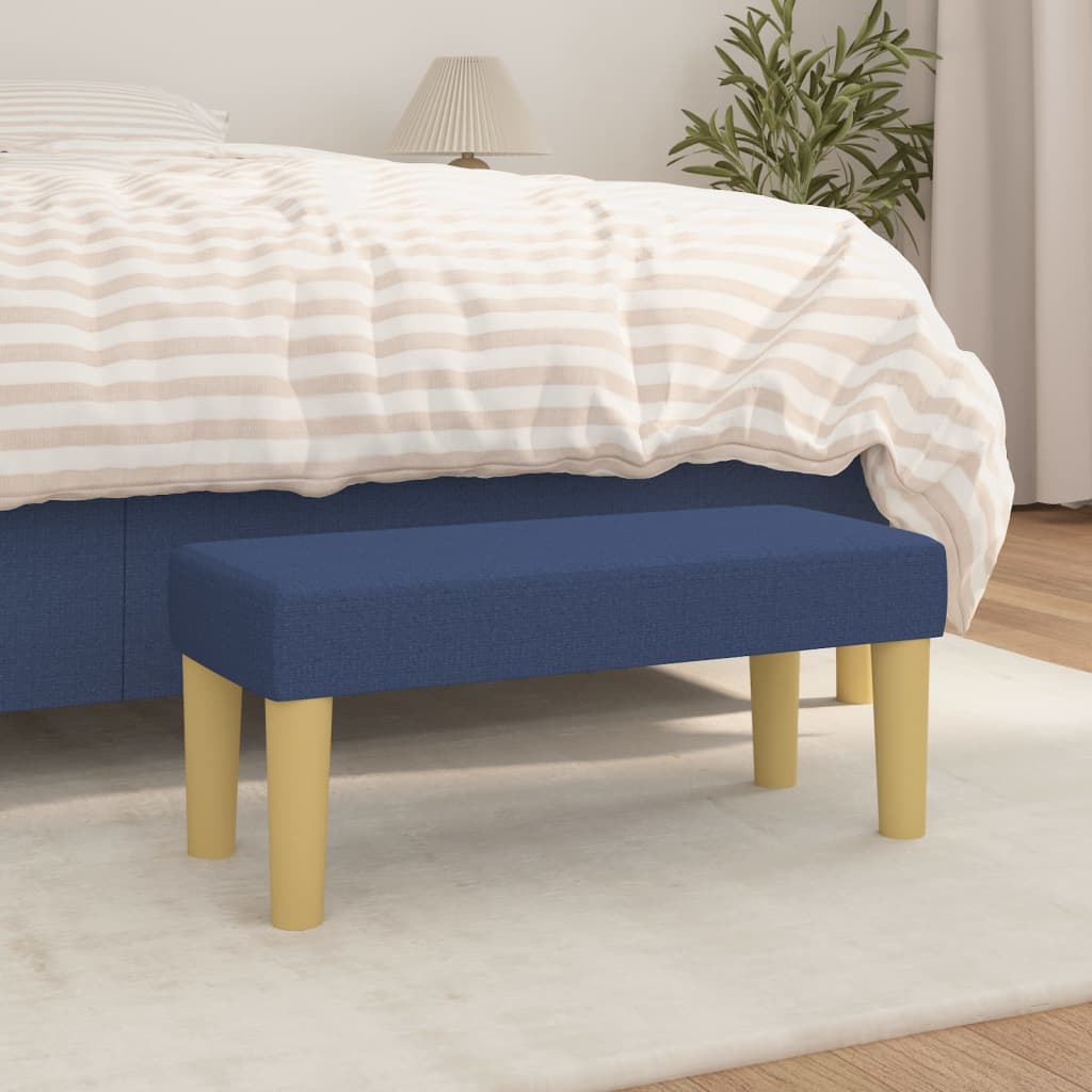 Sitzbank Hellgrau 70x30x30 cm Stoff