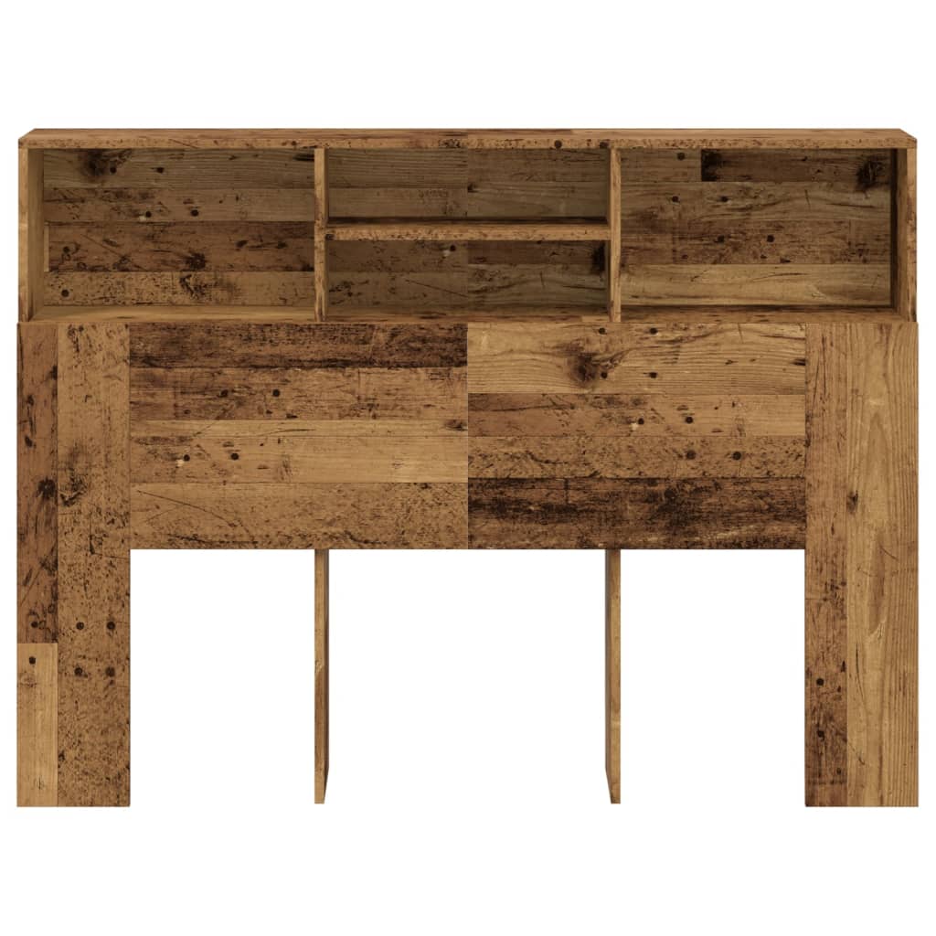 Bett-Kopfteil mit Ablagen Weiß 100x19x103,5 cm