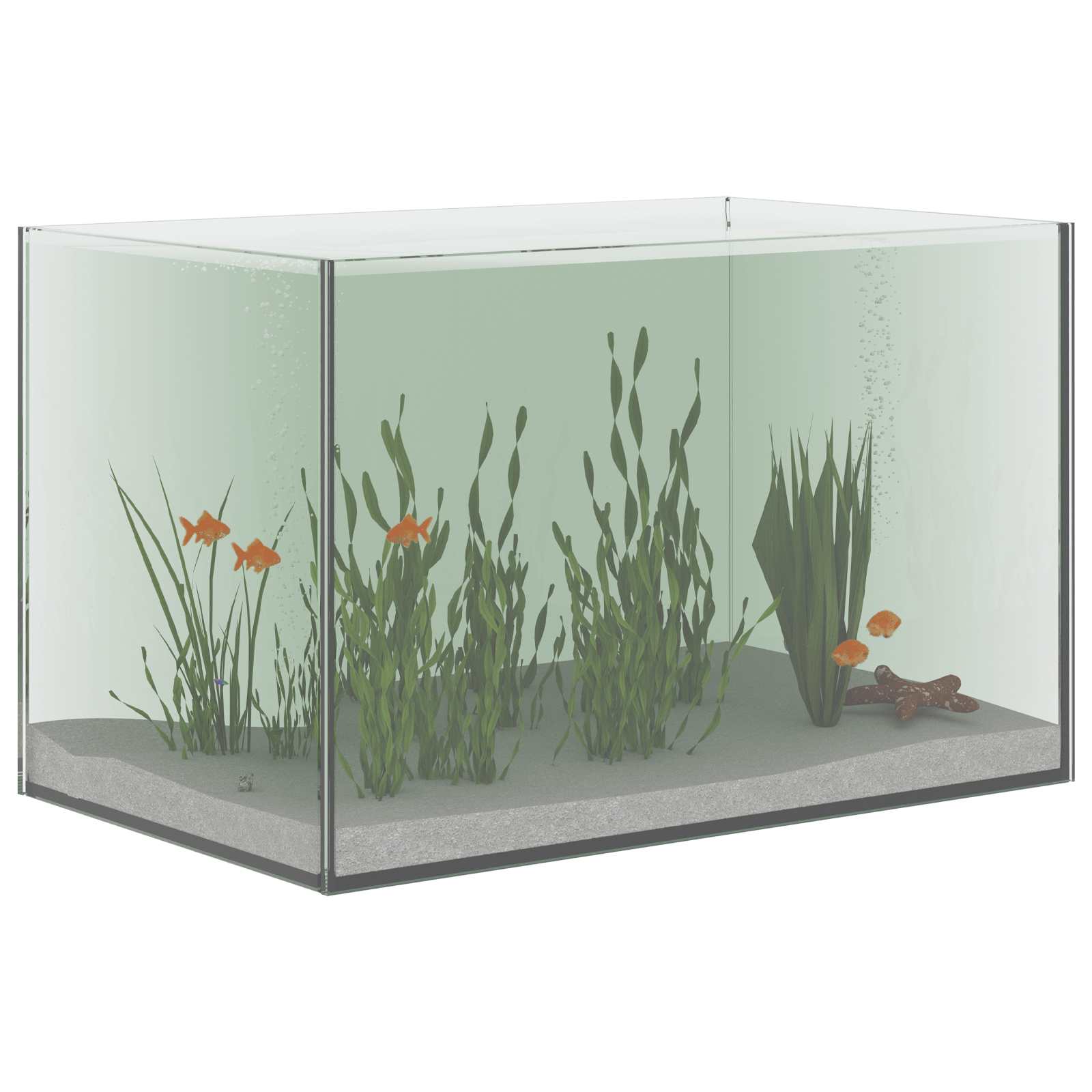 Aquarium mit Speicher Transparent 30 x 20 x 20 cm Glas