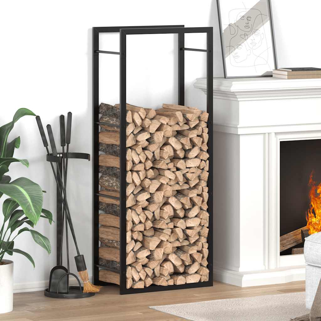 Brennholzregal 50x28x94 cm Edelstahl
