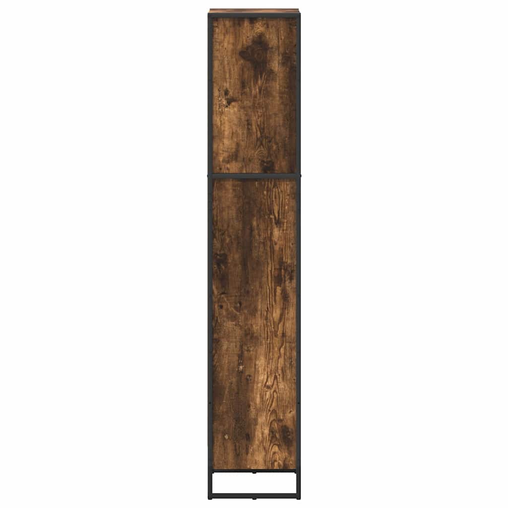 Bücherregal 2 pcs Schwarz Eichen-Optik 60 x 30 x 189,5 cm