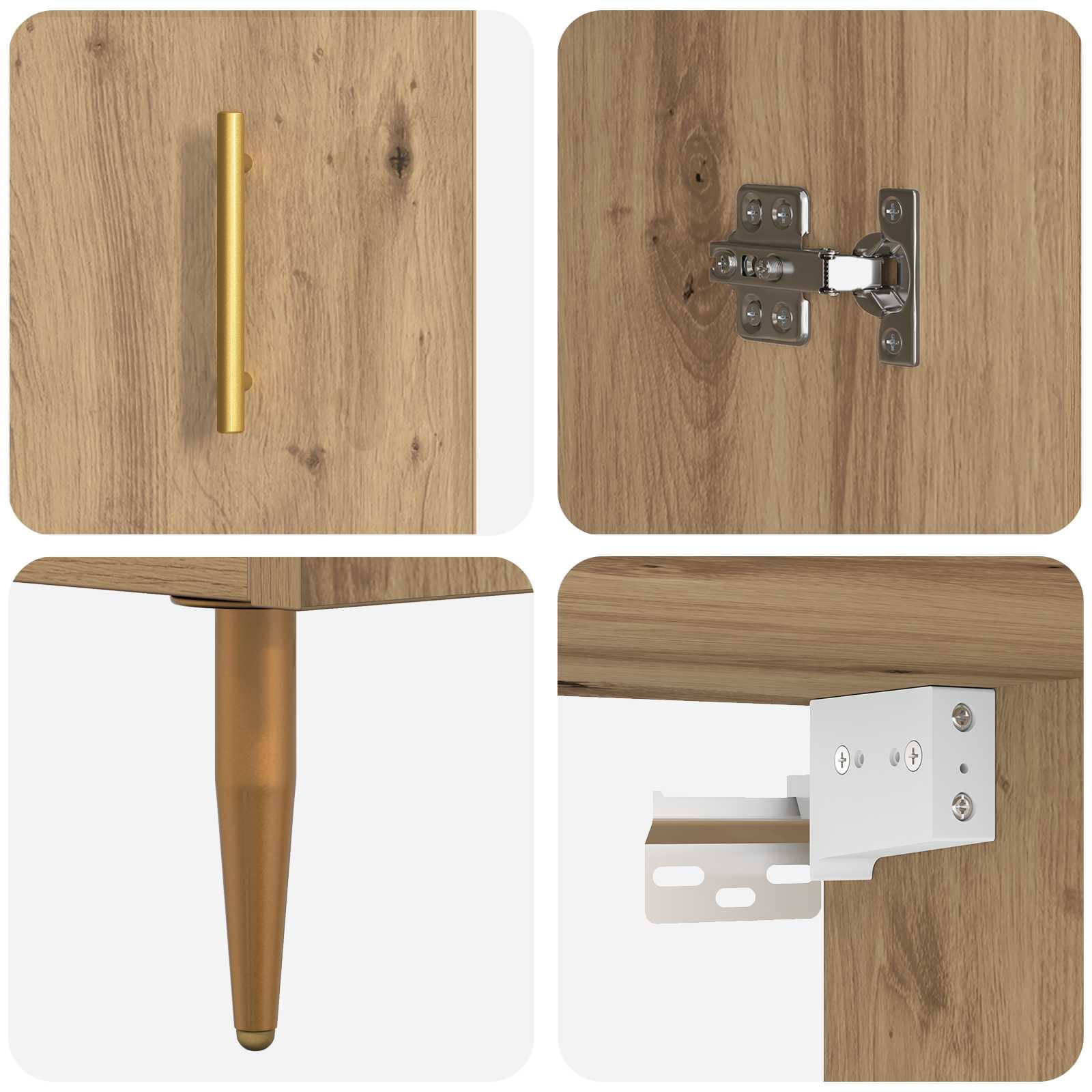 Highboard Hochglanz-Weiß 69,5x34x180 cm Holzwerkstoff