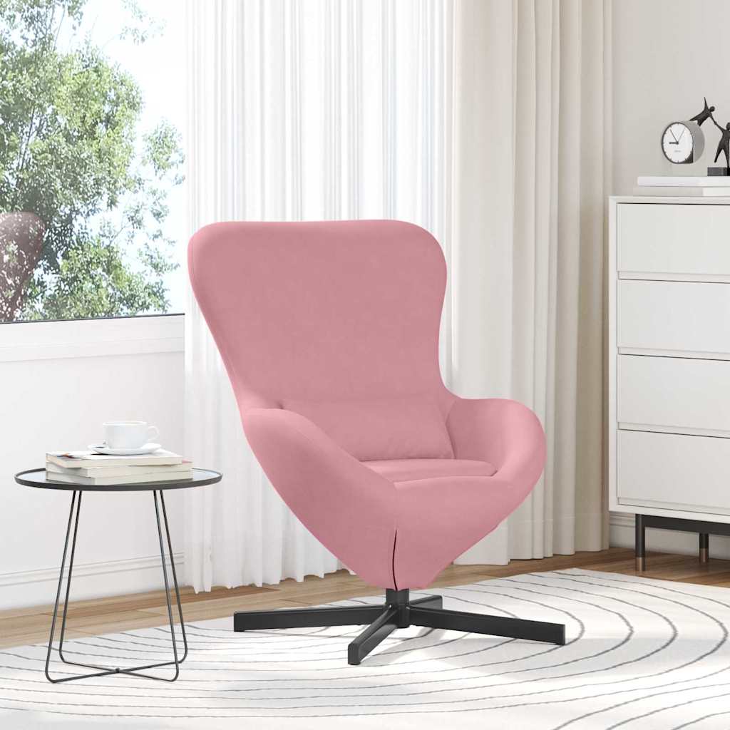 Eiersessel Blau 63 x 73 x 90 cm Samt