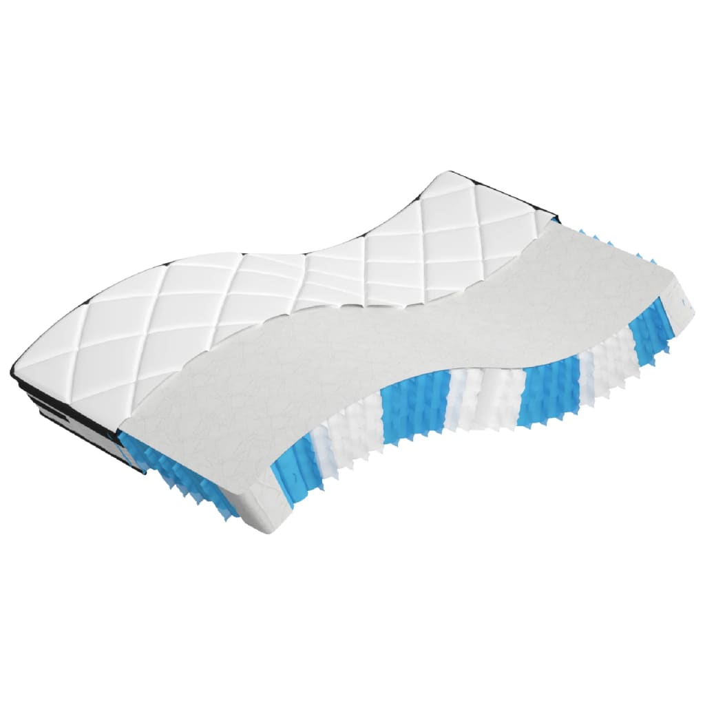 Taschenfederkernmatratze Mittelfest Plus 90 x 200 cm 33 cm Weiß