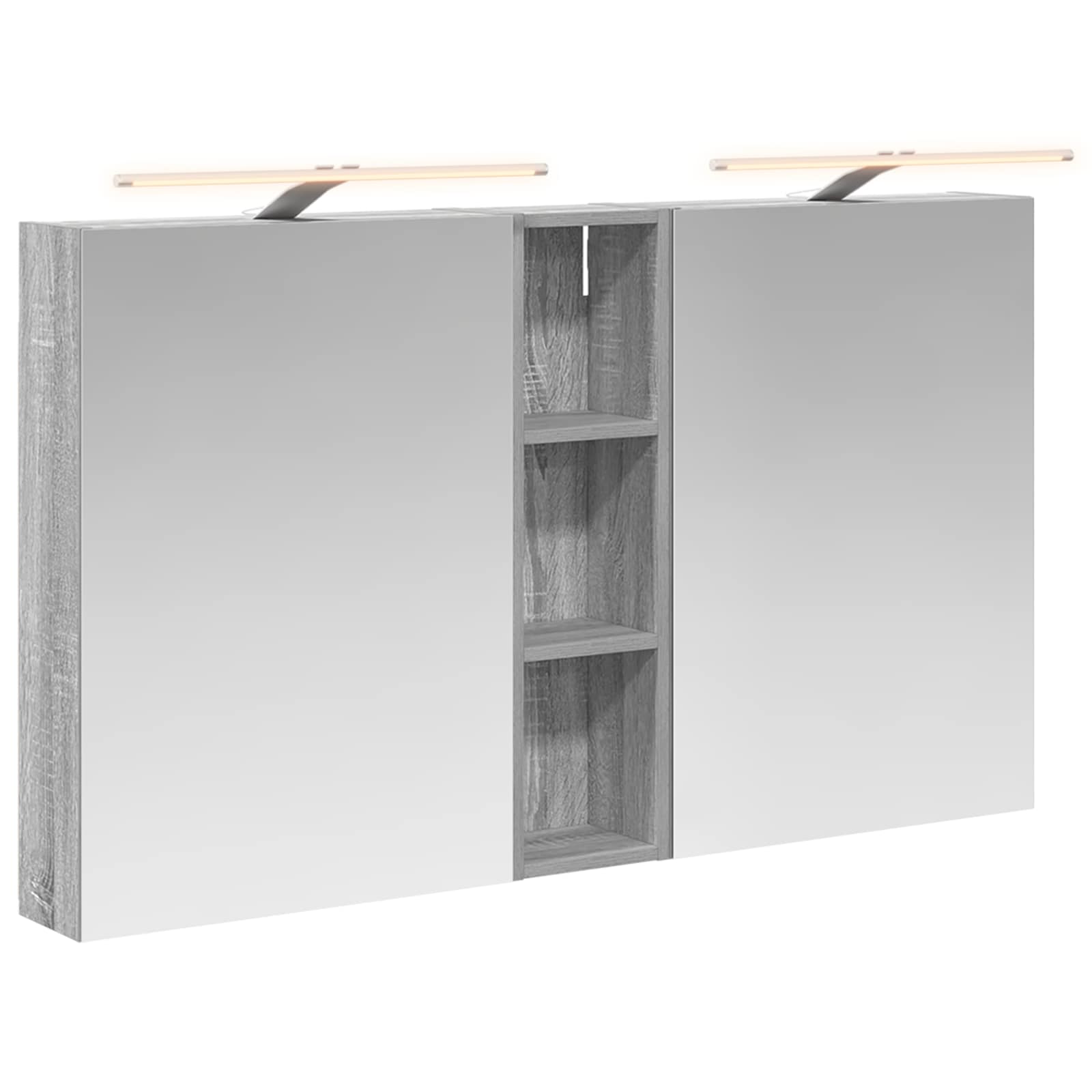 Badezimmerschrank-Set 3 pcs 80 x 10,5 x 50 cm Holzwerkstoff