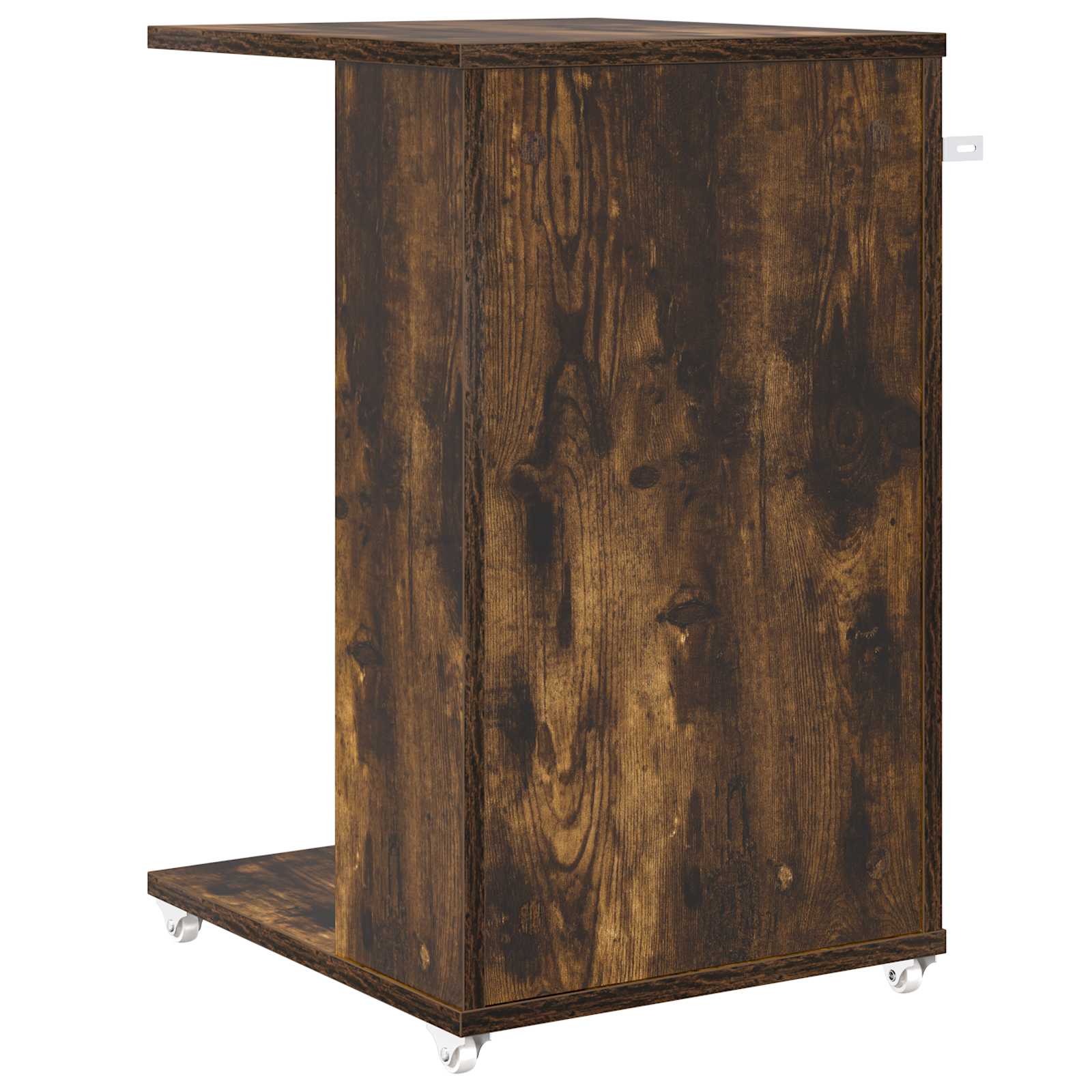 Beistelltisch Mit Rad Weiß 40 x 35 x 60 cm Holzwerkstoff