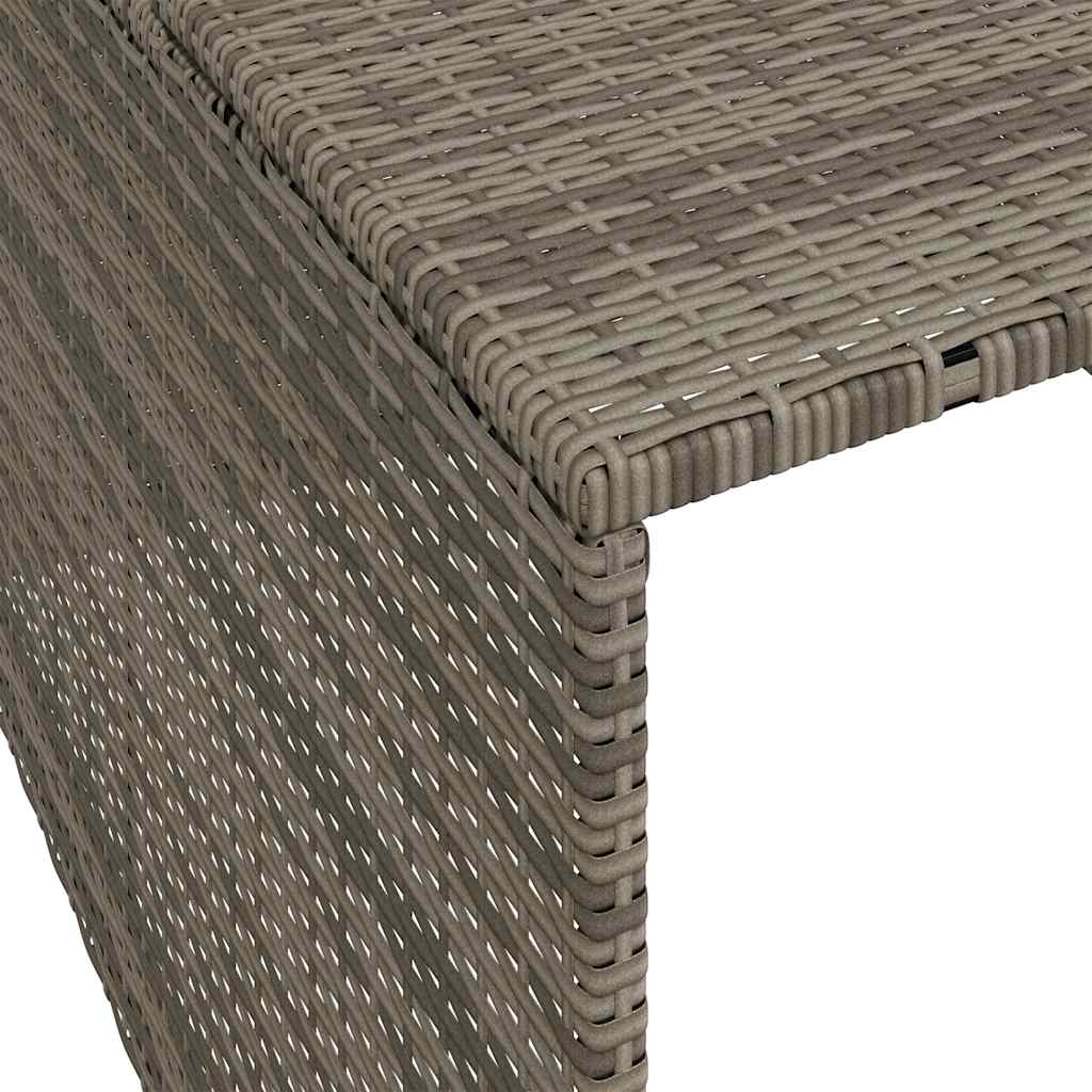 Mähroboter-Garage Schwarz 86x90x52/57 cm Poly Rattan
