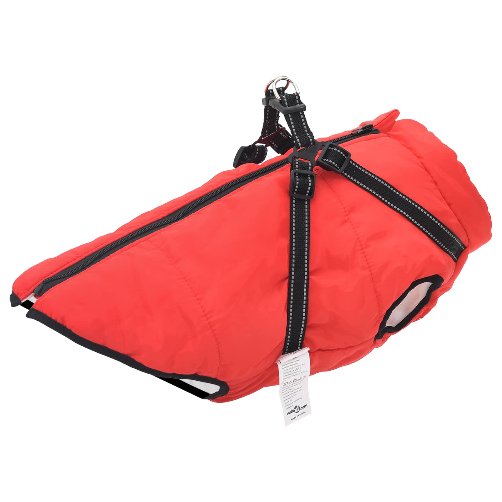 Hundemantel Rot L24 Fleece und Polyester