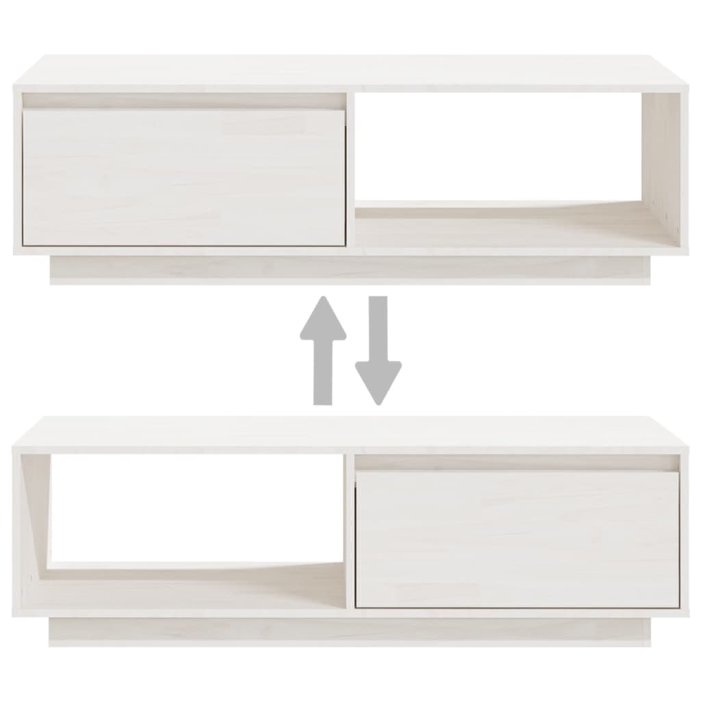 Couchtisch 110x50x33,5 cm Massivholz Kiefer