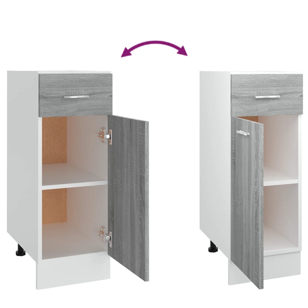 Unterschrank Lyon Weiß 60x46x81,5 cm Holzwerkstoff