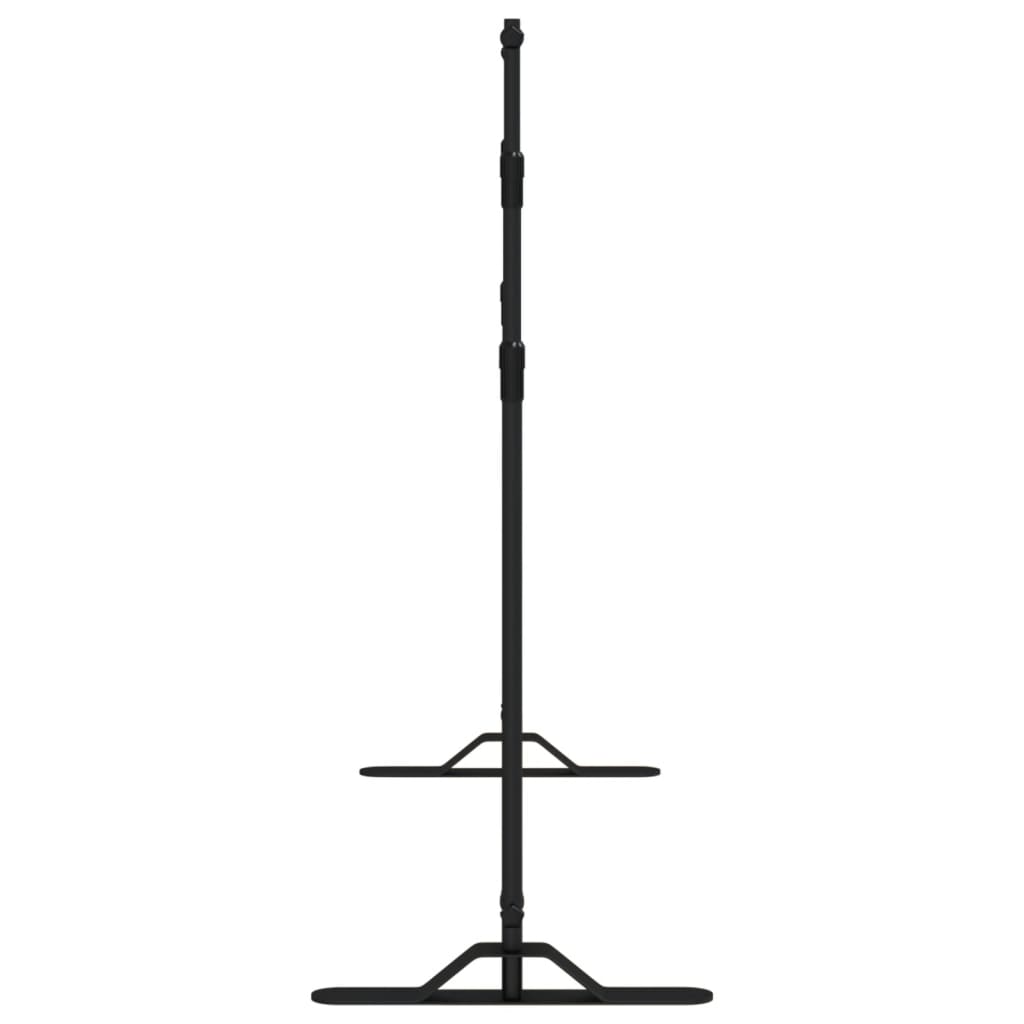 Hintergrundstativ Schwarz 254x243 cm Stahl