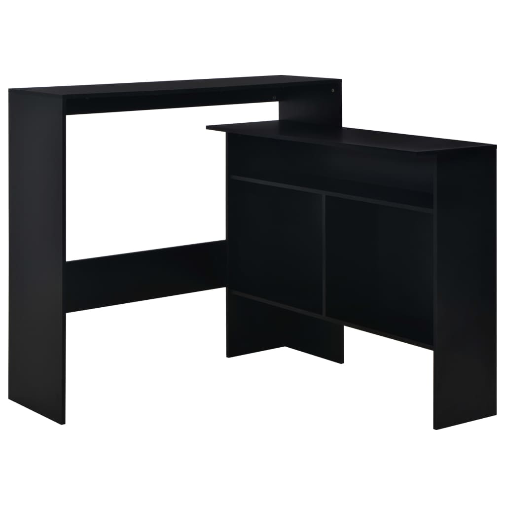 Bartisch mit 2 Tischplatten Weiß 130x40x120 cm