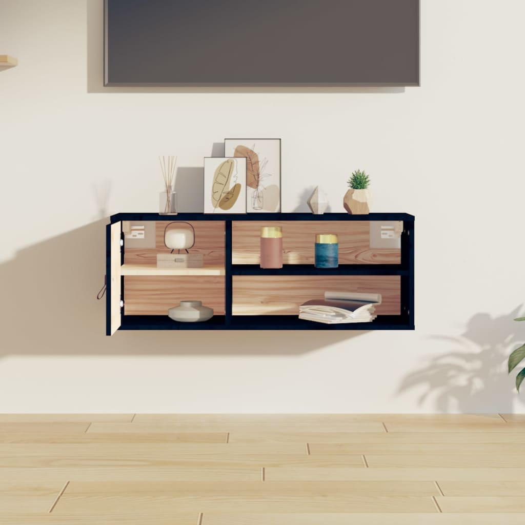 Wandschrank 80x30x30 cm Massivholz Kiefer