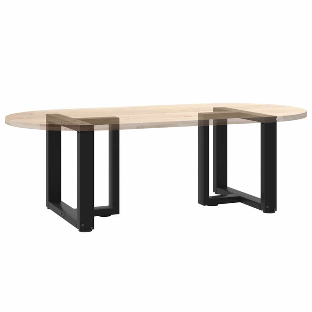 Couchtischbeine T-Form 2 Stk. Schwarz 30x25x(30-31) cm Stahl