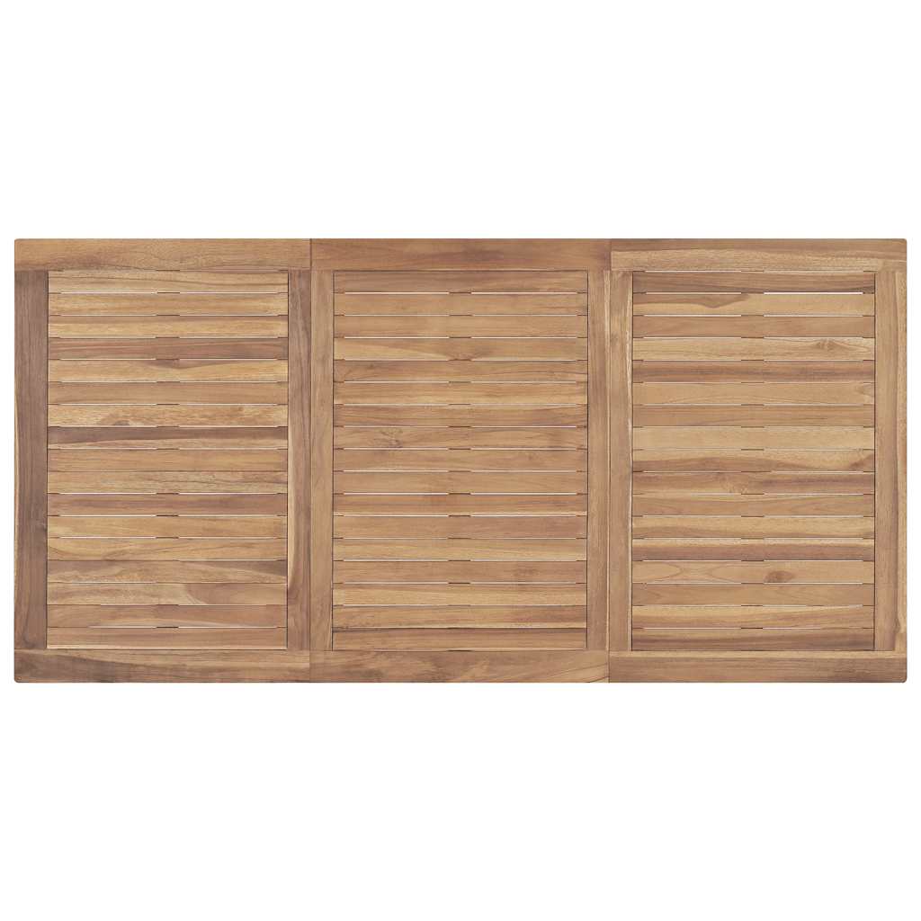 Garten-Esstisch 140x80x77 cm Massivholz Teak