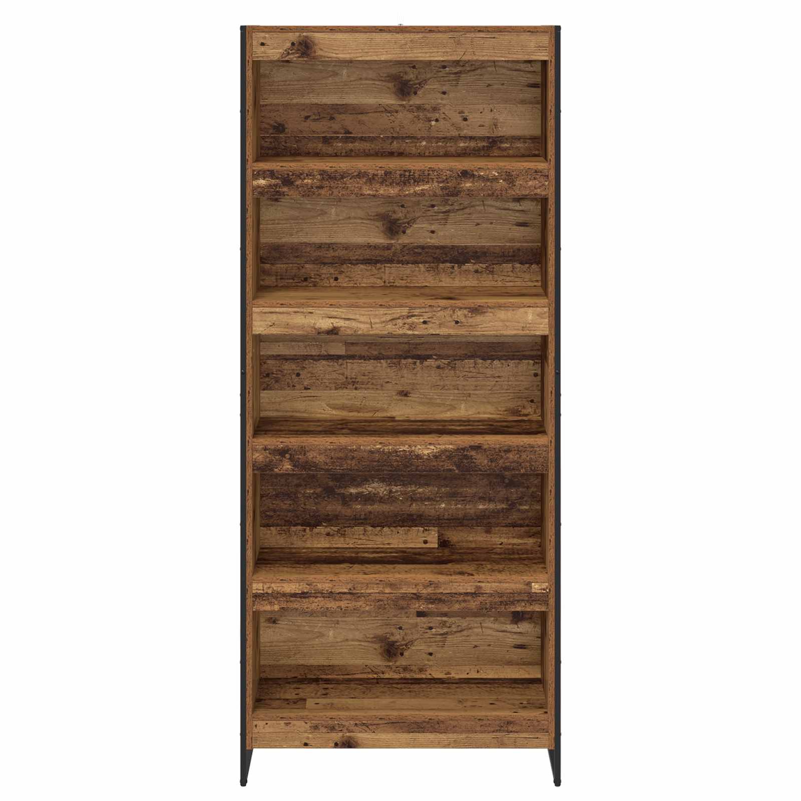 Bücherregal 2 pcs Schwarz Eichen-Optik 60 x 30 x 189,5 cm
