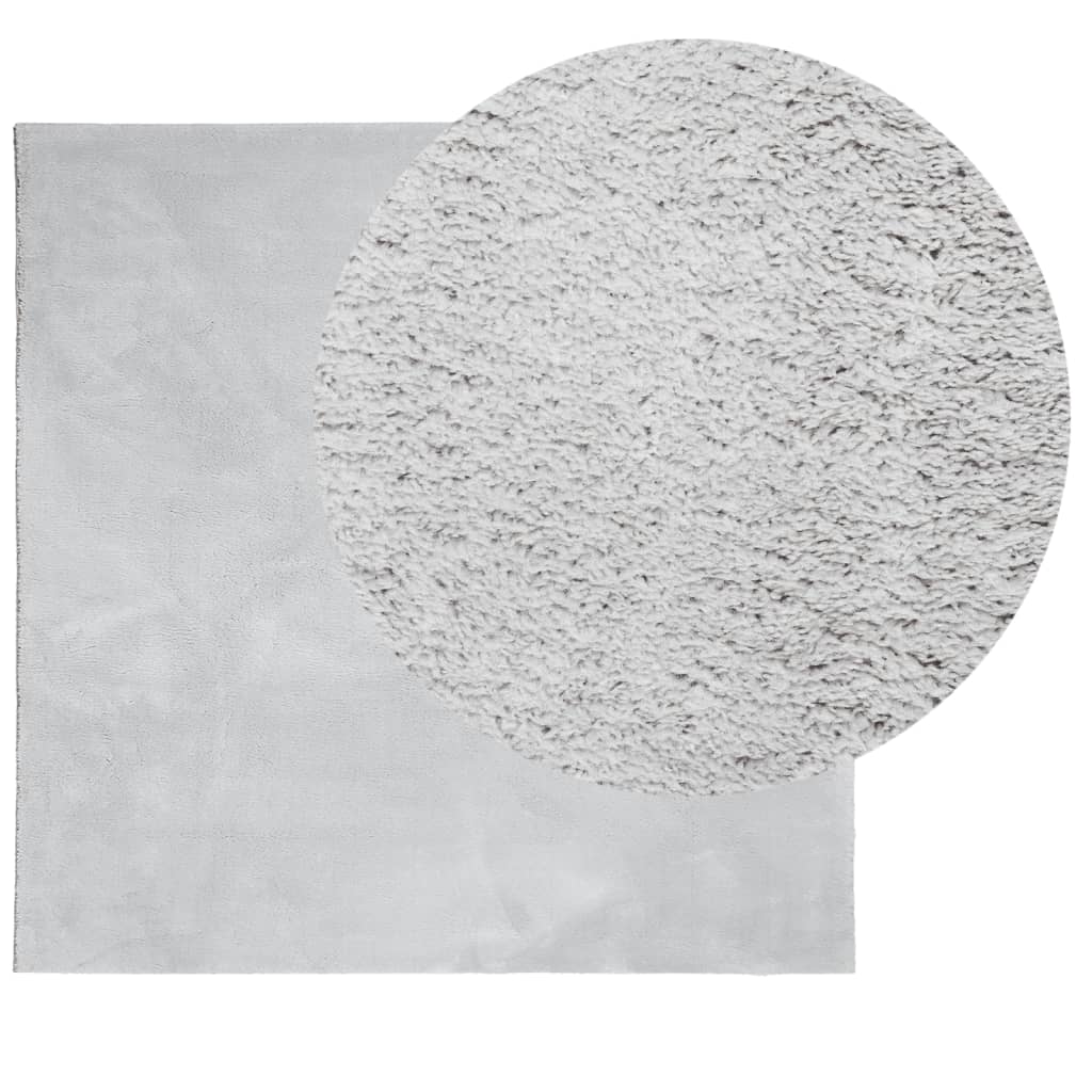 Teppich HUARTE Kurzflor Weich und Waschbar Anthrazit 60x110 cm