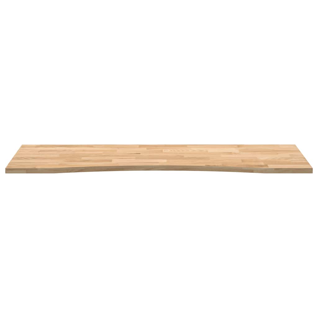 Schreibtischplatte Unbehandelt 80x50x2,5 cm Massivholz Eiche