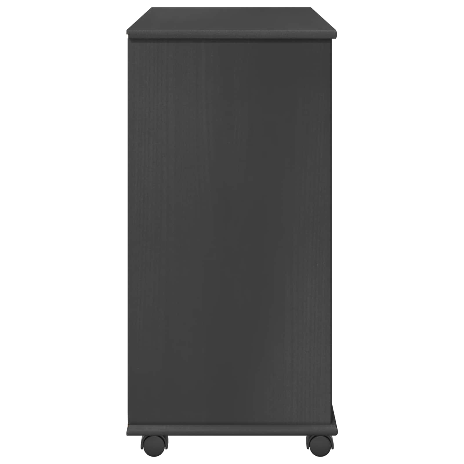 Rollschrank Honigbraun 63,5 x 39 x 79 cm Massivholz Kiefer
