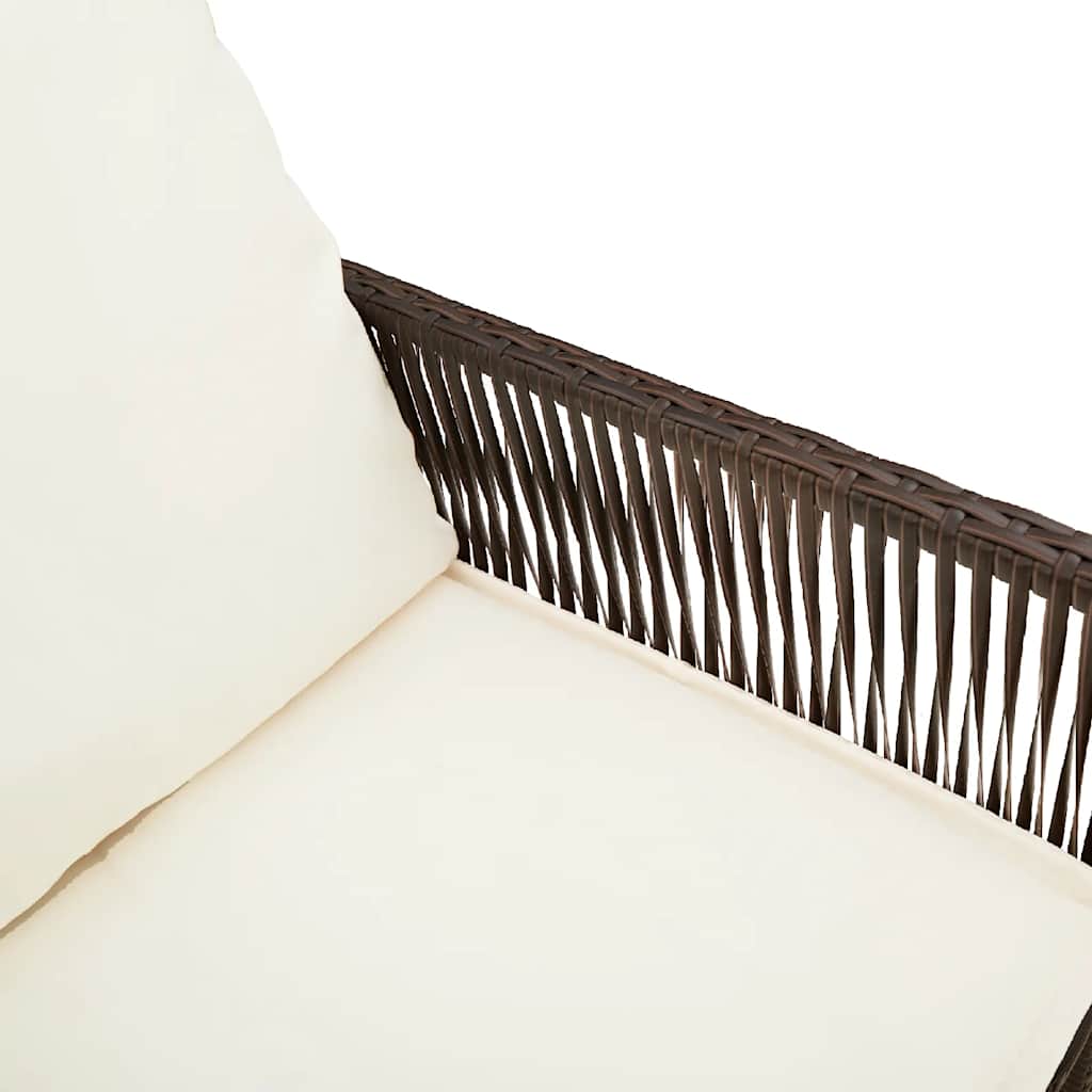 Garten-Barhocker 2 Stk. Schwarz Poly Rattan