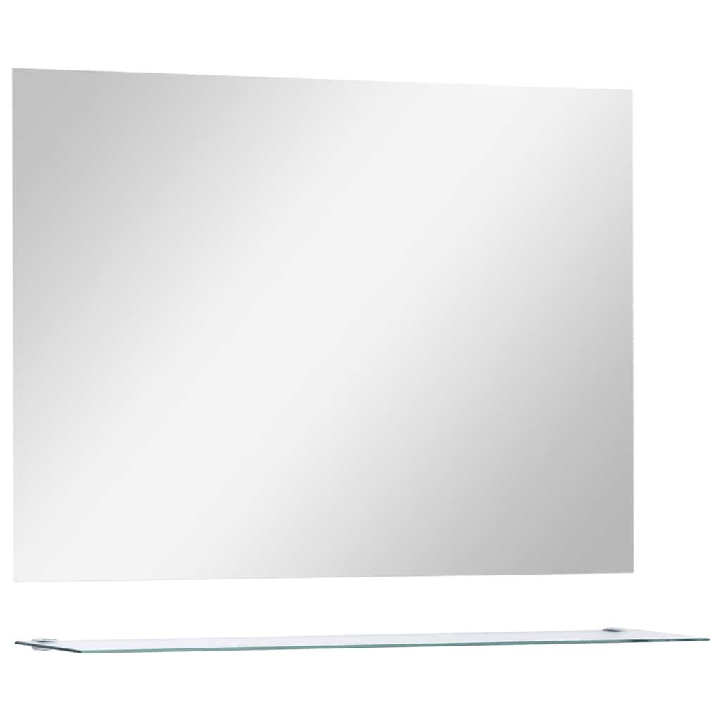 Wandspiegel mit Regal 50×60 cm Hartglas