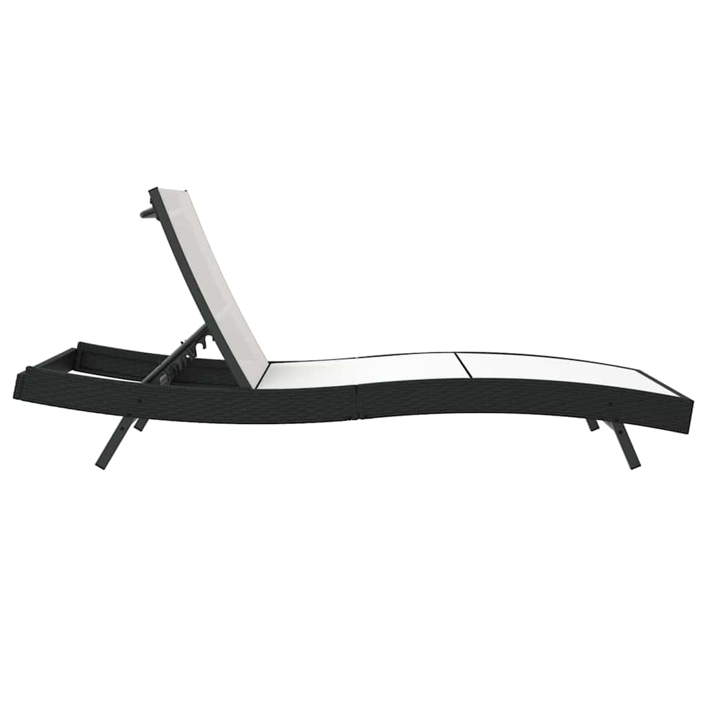 Sonnenliege 197 x 70 x 82 cm Poly-Rattan