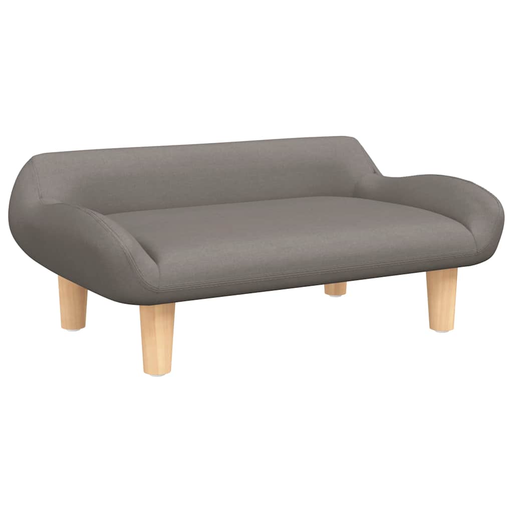 Hundebett Creme 70x40x24 cm Stoff