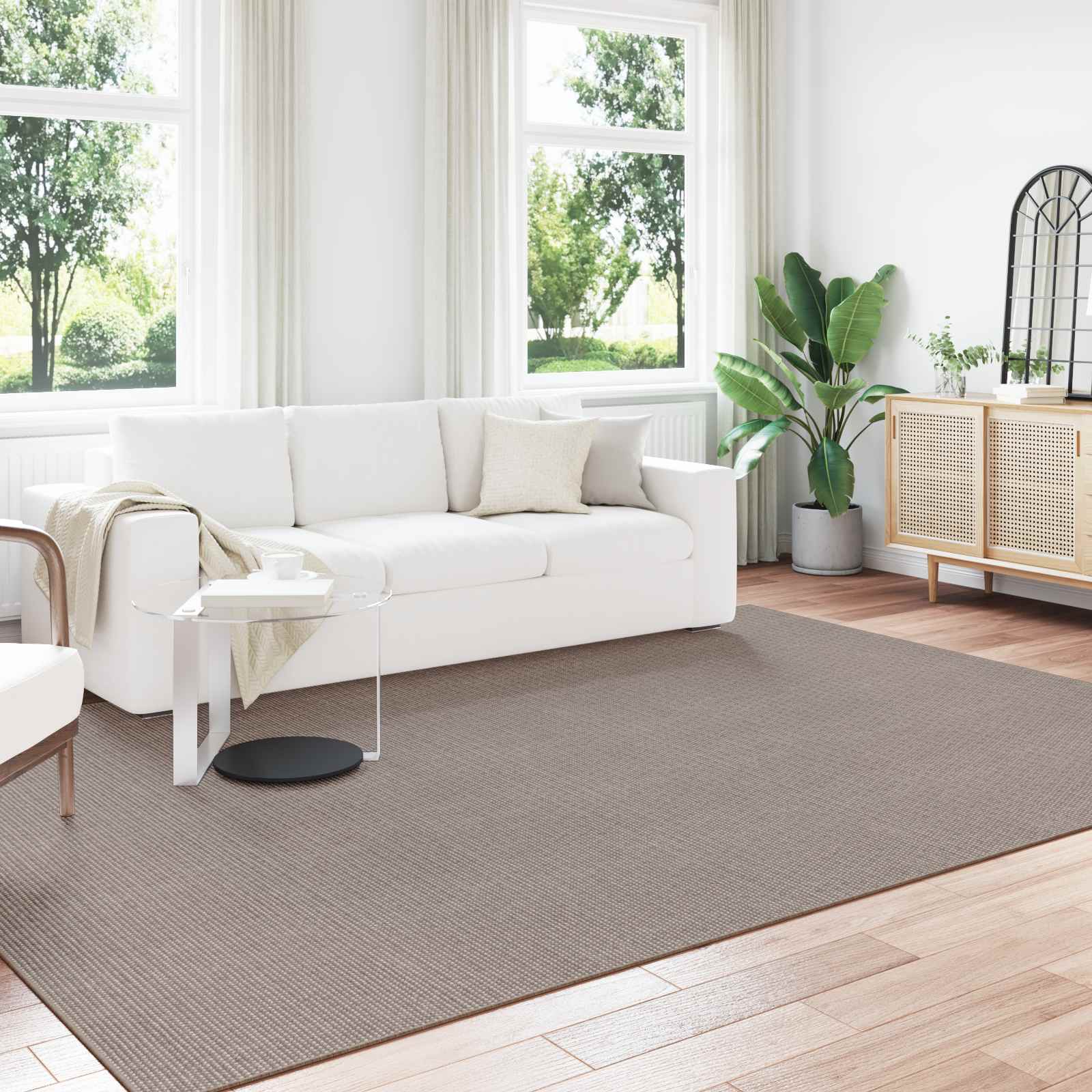 Bereichsteppiche Rechtwinklig LUGO Creme 150 x 80 cm Polyester