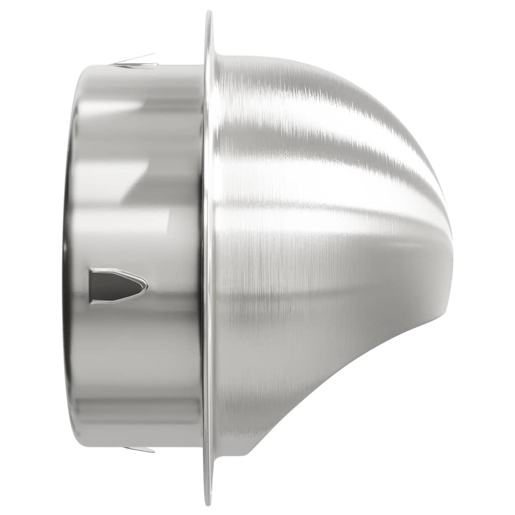 Lüftungsgitter 2 pcs Silber 80 mm Edelstahl