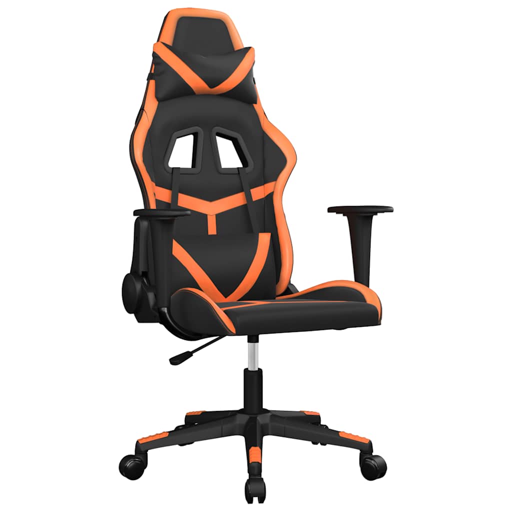 Gaming-Stuhl mit Massagefunktion Schwarz und Grün Kunstleder