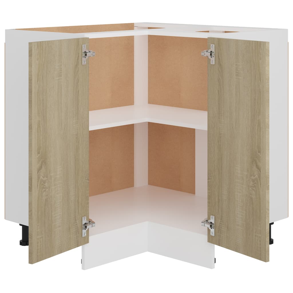 Unterschrank Lyon Weiß 60x46x81,5 cm Holzwerkstoff