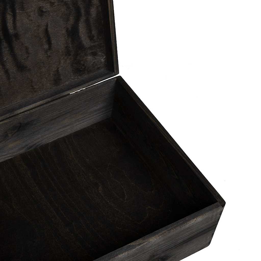 Holzkiste mit Deckel 40x30x13 cm Massivholz Kiefer