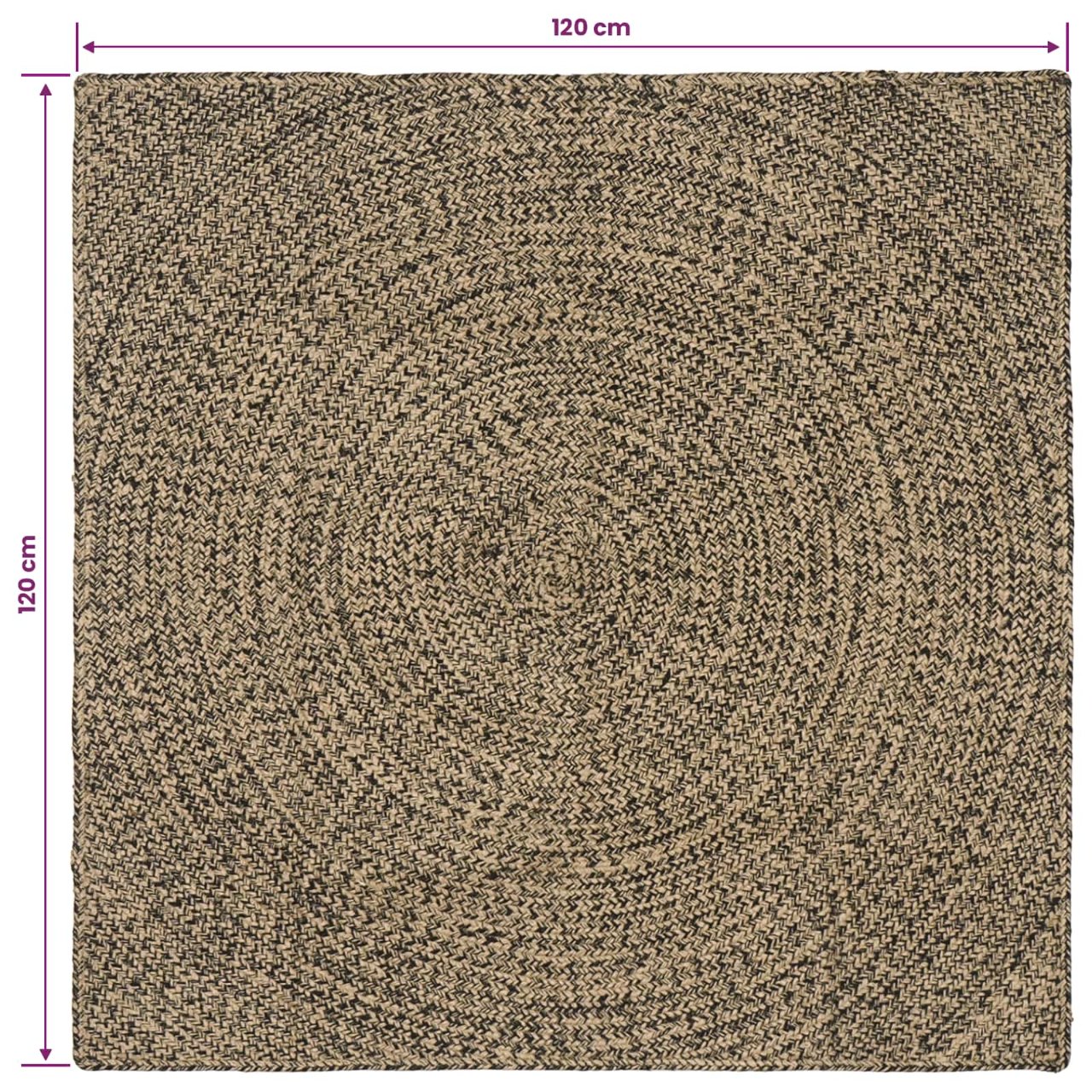 Bereichsteppiche Natürlich und Weiß 60 x 250 cm Jute