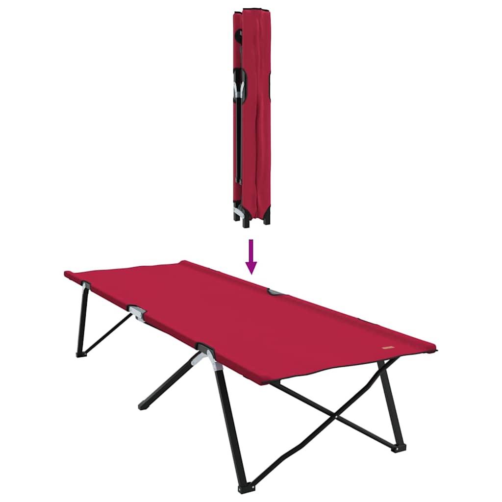 Klapp Schlafbett fürs Camping Blau 206 x 76 x 74 cm