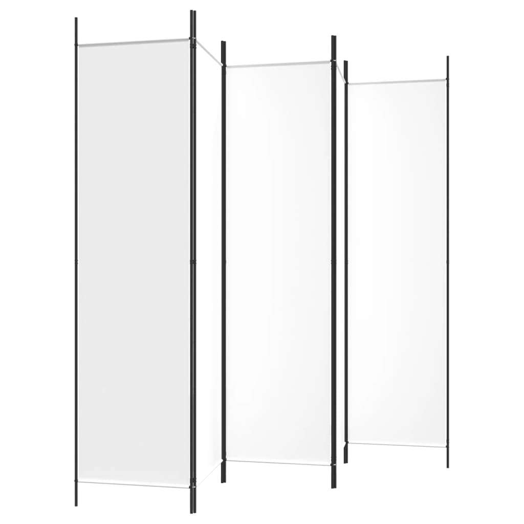 3-tlg. Paravent Schwarz 150x200 cm Stoff